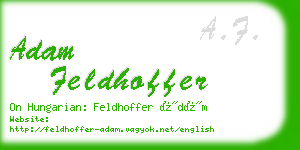 adam feldhoffer business card